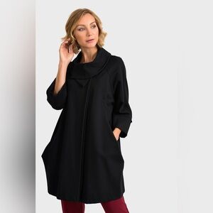 Joseph Ribkoff Cowl Neck Classic Cocoon Coat
